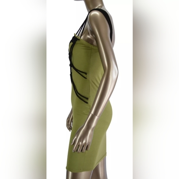 NWT  Stylestalker Olive Jackal Dress Sz6 - Picture 8 of 10